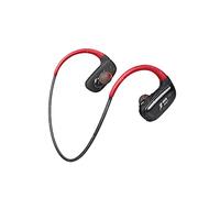 CYBORIS Sports Swimming Wireless Headphones, IPX7 Waterproof 32GB MP3 Player with Bluetooth, Running Earphone 10Hrs Playtime, Wireless Bluetooth 5.3 Headset with Noise Cancelling MIC (Red)