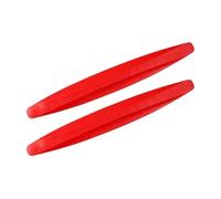 CYBSFKJ 2/4PCS Car Universal Front and Rear Bumper Protector Rubber Bumper Cover Protective Lip Strip Bumper Decoration Strip(RED)