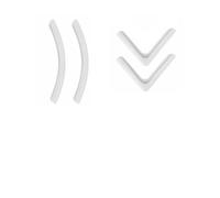 CYBSFKJ 4Pcs Silicone Car Door Corner Cover Bumper Crash Scratch Protector Anti-Scratch Protection Auto Door Anti-Collision Protector(White)