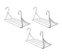 CYBUCH 3X Multifunctional Clothes Drying Rack, Stainless Steel Laundry Garment Drying Hanger for Hanging Clothes, Towels, Socks