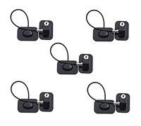 CYBUCH 5X Window Restrictors with Lock Cable, No Screws Required to Avoid Damage and Protect The