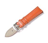 Cycat Leather Watch Band 12-22mm Watch Accessories Quick Release Leather Watch Strap Orange 12mm