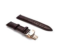 Cycat Leather Watch Band Strap 18-24mm Quick Release Leather Watch Straps Brown Rose Gold 18mm