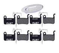 CYCEARTH 4 Pairs Bike Bicycle Disc Brake Pads for Shimano Deore XT XTR LX SLX Hone ZOOM Saint (Semi-Metallic/Sintered Metal) (Semi-Metallic)