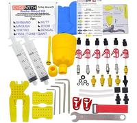 CYCEARTH Bicycle Brake Bleed Kit for Shimano TEKTRO MAGURA Zoom Bike Mineral Oil Hydraulic Disc Professional Tool Set (Kit B)