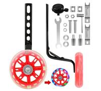 CycForge Bike Stabilisers for childs Bikes - Equipped with Flashing Quiet Wheels - Compatible with 12 14 16 18 20 Inch Kids' Variable Bicycles & Single-Speed Bikes