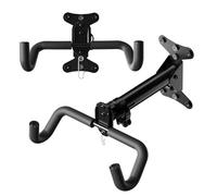 CycForge Bike Wall Mount Hanger - Adjustable Horizontal Bicycle Storage Rack for Garage and Home - Metal Hook Holder for Road, Mountain, and Hybrid Bikes(2 Pack)