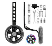 CycForge Stabilizers for Kids Bike - Silent Black Flash Wheels - Fits 12-20 Inch Children's Variable and Single-Speed Bikes