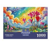 Cyclamen - Rural Scenery 1000 Piece 。 Puzzles for Adults - Colourful, Challenging & Brainteasing Adults 。 Puzzle - Puzzle The Future - 100% Recycled Cardboard - 1000pcs -70x50cm/1000pcs