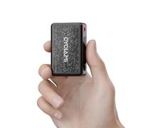 CYCLAMI MINI Bike Pump - 130PSI Electric Auto Stop Bicycle Air Pump/Backlit Gauge, Memory Function, Low Noise＆Low Vibration, Presta/Schrader Valve,Emergency Light, 700mAh for 4 Road Tires