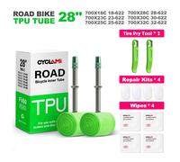 CYCLAMI Ultralight Bike TPU Inner Tube 700C 700 X 18 23 25 28 30 32 Road Bicycle TPU Material Tire 45mm 60mm Length French Valve 1pcs