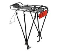 Cycle Back Rack - Aluminum Alloy Frame, Bike Luggage Carrier, Rear Seat Mount | Quick Release Pannier Shelf With Reflector, Stand for Mountain Bicycle With Disc Brake, Supports Up to 50 Kg C