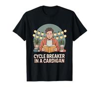 Cycle Breaker in A Cardigan Gentle Parenting Dad T-Shirt