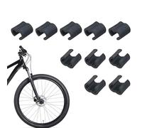 Cycle Cable Clasp - 10pcs -Hole MBT Cable Clamp Organizer, 5mm C-Shape Clip | Shifter & Brake Hose Guide for Road Bike Frame, Bicycle Maintenance, Outdoor Riding