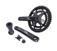 Cycle Crankset Aluminum Alloy Hollow Integrated Crank Arm Set 50T to 34T Chainring Compatible with 9 to 12 Speed Road Bikes Lightweight Durable High Performance Cycling Component
