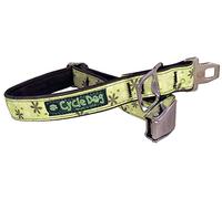 Cycle Dog Recycled Retro Metal Buckled Dog Collar, Large, 43-69 cm, Apple Green