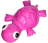 Cycle Dog Small Fuchsia 3-Play Turtle Dog Toy with Ecolast Recycled Material - Tough & Sustainable Chew Toy for Dogs & Puppies/Treat Dispenser/Floats Above Water/Indestructible for Aggressive Chewers