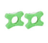 Cycle Pedal Adapter ABS Anti Slip Hexagonal Design Pedal Converter Flat Bracket for Road Cycle Mountain Bike 2 Pieces (Green)