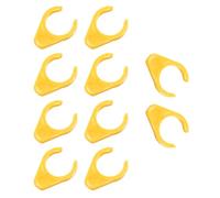 Cycle Pedal Connection Covers with Open Circular Clip | Flat-Tab Profile for the Intended Connection Point, Protective Clip Shape, Five Pairs Supplied As 10 Clips