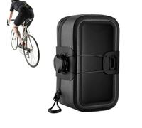 Cycle Saddle Bag, Under Seat Bike Pack, Waterproof Riding Storage Pouch, Compact Mountain Road Bikes Bags, Secure Zipper Saddles for Roads, Kids, Daily Commute, Long Rides, 23/19.3/7.8 Inches