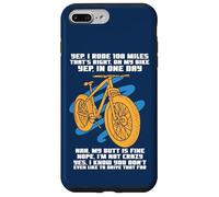 Cycle Sport Yep I Rode 100 Miles Funny Sarcasm Quote Cyclist Case for iPhone 7 Plus/8 Plus