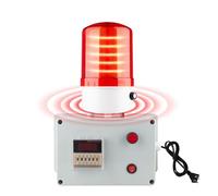 Cycle Timer Alarm with Flashing Light - 0-110dB Adjustable Siren, Automatic Repeat Timing for Industrial Safety, Facility Reminders, Workshops, Gyms, Kitchens, Laboratories (AC110V)