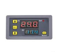Cycle Timer Digital Relay 220V with Dual LED Display and Adjustable Timing Range from 1 Second to 999 Hours, Suitable for Power Delay and Periodic Operations