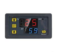 Cycle Timer for Relay Dual Display P0 P1 Cycle Timer for Relay | LED display, 0-999s/m/h range, adjustable time, automatic storage after 6s, compact