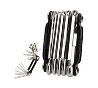 Cycle Tool Kit, Multiple Bike Tool - 16 in 1 Cycle Cycling Tool for Pneumatic Levers, Motorcycle Lightweight Multifunction Chain Breaker for Travel and Hiking