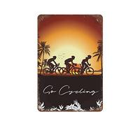 Cycle Touring Poster Bicycle Wall Art Tin Sign Antique Vintage Metal Poster Wall Art Hanging Plaque For Farm Bedroom Garage Bathroom Club Man Cave Bar Cafe Wall Decoration 5.5x8 Inch