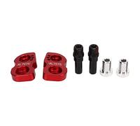 Cycle V Brake Extension Seat | 14 to 16/16 to 18/406 to 451 Wheel Conversion | Aluminum Alloy Lightweight Design | 10mm Mounting Base for Frame & Front Mount (Red)