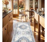 Cycleader 60x180cm Non-Slip Washable Runner Rug for Hallway, Vintage Boho Faux Cashmere Carpet Anti-Fatigue Kitchen Rugs Indoor Soft Long Floor Mat Low Pile Runners with Anti-Slip Backing for Bedroom