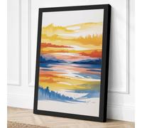 Cycles of Light Scandinavian Canvas Wall Art Print 24x16 Inch | Ready to Hang, Gallery Wrapped, Fade-Resistant Inks, Securely Packaged, UK Made