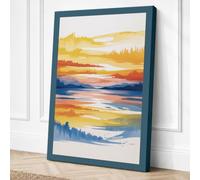 Cycles of Light Scandinavian Canvas Wall Art Print 30x20 Inch | Ready to Hang, Gallery Wrapped, Fade-Resistant Inks, Securely Packaged, UK Made