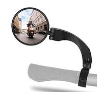 CYCLESPEED Bicycle Mirror for Handlebars 18-26 mm, HD 360° Rotatable Safe Bicycle Rear View Mirror, Universal Left-Right Handlebar Mirror Reflector, Convex Lens