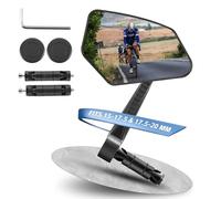 CYCLESPEED Bike Mirror, HD Automotive Grade Glass Bicycle Rear View Mirror, 360°Adjustable Bar End Mirrors for E-bike, Mtb, Folding Bicycle, and Scooter, Fits 15-20 mm Handlebars
