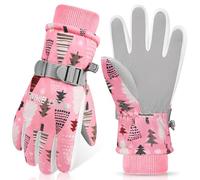 CYCLESPEED Kids Ski Gloves Waterproof Winter Warm Snow Windproof for Boys Girls Unisex 4-12 Years Snowboarding, Skiing