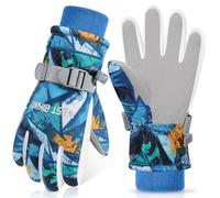 CYCLESPEED Kids Ski Gloves Waterproof Winter Warm Snow Windproof for Boys Girls Unisex 4-12 Years Snowboarding, Skiing