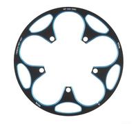 Cycling 130BCD Chain Guard for Road Bike Crank Plate Cover with Reinforced Structure and Smooth Finish for 50T 54T 56T 60T Sprocket Fit (56T-60T Blue)