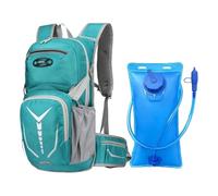 cycling bag bicycle water backpack multi functional sports large capacity with 2L leak proof ventilated adjustable straps multiple compartments reflective warning strips for camping hik