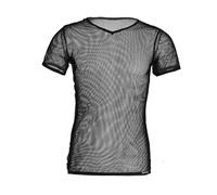 Cycling Base Layer Quick Dry Cool Cycling Vest Black See Through Clubwear Tee Shirt Fishnet Jersey Sportswear(Black,XL)