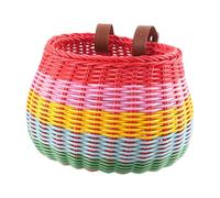 Cycling Basket, Stylish Front Carrier, Woven Design, Multifunctional Children's Storage Basket, Removable Bicycle Picnic Accessories for the Excursion Zone by the Sea, School Commuting Route