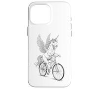 Cycling Bicycle Unicorn Vintage Cyclist Funny Biker Animal Case for iPhone 16 Pro Max