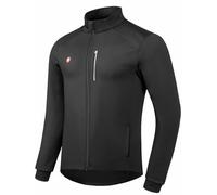 Cycling Bike Jackets for Men Winter Thermal Running Jacket Windproof Breathable Reflective Softshell Windbreaker-Black-Medium