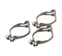 Cycling Brake Hose Clips 3pcs 34.9mm Steel Fixing | Fix brake wires, fit 25.4mm tubes, steel build, silver finish, easy install(25.4mm)