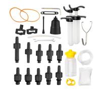 Cycling Brake Kit, Hydraulic Bleed Set, Bicycles Repair Tool, Leak Proof Fixture, Lightweight Aluminum Body, Steering Sports Rim, Mountain Road Gear, Compact Accessory for Riders Mechanics 19x11x6cm
