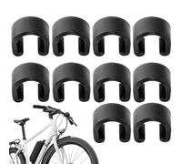 Cycling Cable Clamps | 10Pcs C Type Derailleur Shifter Cable Clips | Ultra Lightweight Bicycle Wire Buckles | Cables Management Fasteners for Mountain Road Bike Maintenance Use