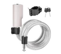 Cycling Cable Lock, 3.94ft Safety Bikes Cable with Key, Long Safety Chain with Mounting Bracket Bike Accessories for Men Women and Outdoor li