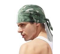 Cycling Cap Bandana Quick Dry skull cap Sports Bandana Cap Sweat Wicking Beanie Cap Sport Headscarf Headwear Sun UV Protection Hat Breathable Mens Head Wrap Helmet Liner Skull Cap for Outdoor