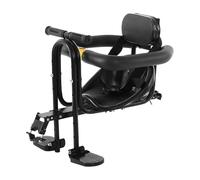 Cycling Child Seats - Front Mounted Detachable Cycling Seat | Black îng Seats with Footrest | Portable Bike Seat for Travel Commuting, Mountain Bike Compatible